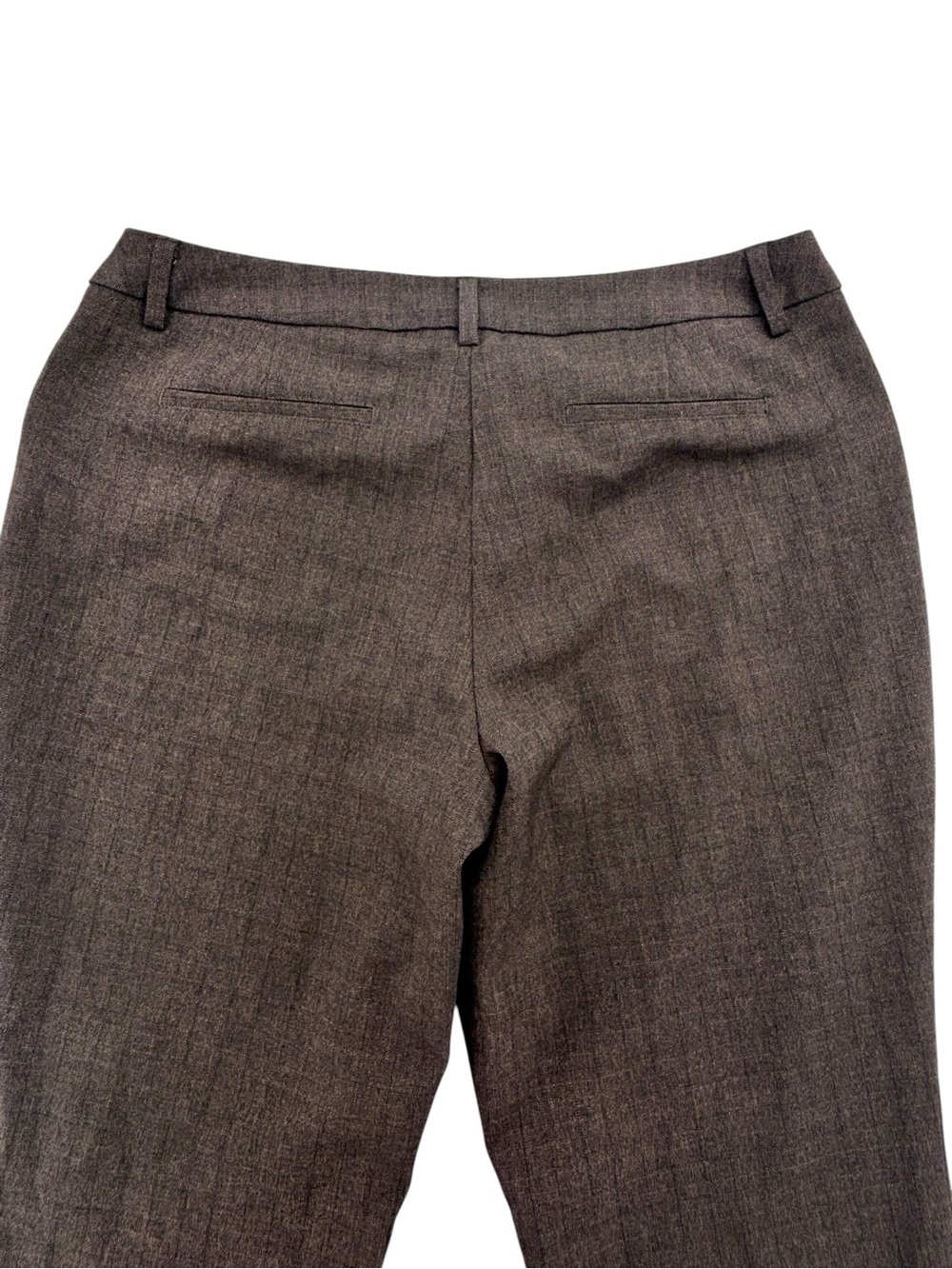 Cleo Petite Curvy Women’s Tailored Brown Straight-Leg Pant Size 12 - Picture 7 of 14